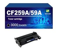 CF259A 59A Cartouche De Toner Compatible pour Les Imprimantes pour HP LaserJet Pro M404n M404dn M428dn M428fdn M428fdw 404dn, 3000 Pages,59A-1 Pack