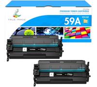 CF259A 59A Noir Cartouche de Toner: 2-Pack Compatible Remplacement pour HP 59A CF259A 59X CF259X pour Enterprise M404 M404n M404dn M404dw M406 M304 M304n M304dn MFP M430 Series Encre pour imprimante