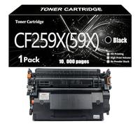 CF259X 59X Cartouche de Toner Haute Capacité Compatible pour HP - ~10 000 Pages - Compatible pour LaserJet Pro M404 M404n M404dn M404dw MFP M428 M428dw M428fdn M428fdw,1pack