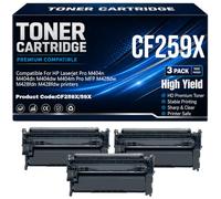 CF259X pour HP M404n M404dn M404dw M404m Cartouches de Toner 59X pour HP Pro MFP M428dw M428fdn M428fdw Imprimantes avec Puce Haute capacité 9 800 Pages,CF259X-3PC
