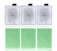 CF3 Filter Service Pack 3 mois - Compatible avec les filtres à cartouche Interpet CF3 internes - Kit de remplacement de 3 + 3 pièces - Cartouches filtrantes pour aquarium (cartouches filtrantes et