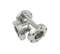 CF35 High Vacuum Equal diameter tee Pipe Adapter 304 Stainless Steel Fixed flange YZWRWRMKTB