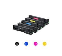 CF400X-CF403X Lot de 5 Cartouches de toner Compatible avec Imprimante HP Color Laserjet Pro M252dw,MFP M277dw