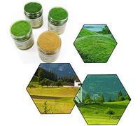 CFA Lot de 4 poudres de Gazon Artificiel Vert 35 g 12 mm/8 mm/5 mm 5 mm