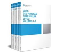 CFA Program Curriculum 2020 Level I Volumes 16 Box Set by CFA Institute CFA Institute (Auteur)
