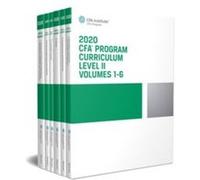 CFA Program Curriculum 2020 Level II Volumes 16 Box Set by CFA Institute CFA Institute (Auteur)