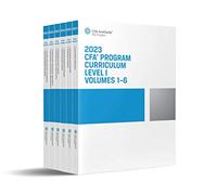 Cfa Program Curriculum Level I 2023