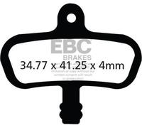 CFA440HH - Plaquettes de frein vélo EBC Brakes (frittées)