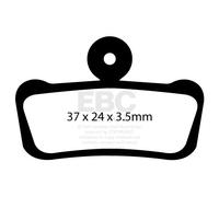 CFA633R - Plaquettes de frein EBC Brakes Organic Performance pour vélo