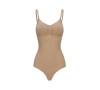 cfab (formerly creamy fabrics) Body modelant 'Bodysuit Sculpting Shapewear with Built-In Wireless Bra and String' beige, Taille XS