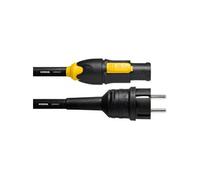 Cordial Câble d'alimentation CFCA 10 S-TRUE 1 PowerCon - Schuko 10 m Noir