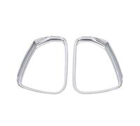 CFCKHPTHAZ Coques Rétroviseurs Auto pour X1 U11 2023 2024 Rétroviseur Chromé avec Sourcils, Pare-Soleil, Pare-Pluie Et Cadre Finition Accessoires Extérieurs(Argent)
