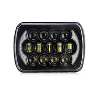 CFCKHPTHAZ Phares Voiture LED Carrés 5x7pouces 7x6pouces Faisceau DRL Scellé H4 Pour Jeep Pour Wrangler YJ Pour Cherokee XJ Pour Comanche MJ Camion Tout-terrain (1pc)