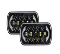 CFCKHPTHAZ Phares Voiture LED Carrés 5x7pouces 7x6pouces Faisceau DRL Scellé H4 Pour Jeep Pour Wrangler YJ Pour Cherokee XJ Pour Comanche MJ Camion Tout-terrain (2pc)