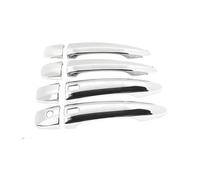 CFCKHPTHAZ Pour Nissan Pour Pathfinder R53 5 2022 2023 Chrome Noir Brillant Poignée Porte Extérieure Fibre Carbone Protecteur Voiture Ensemble D'autocollants(Chorme 2 Holes)