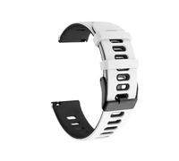 CFCMZTZPED Bracelet de sport en silicone for Garmin Venu 3 Forerunner 255 Music 55 245 645 Mesh Band for Vivoactive 4/Venu 2.(White-Black,22mm)