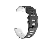 CFCMZTZPED Bracelet de sport en silicone for Garmin Venu 3 Forerunner 255 Music 55 245 645 Mesh Band for Vivoactive 4/Venu 2.(Black-White,22mm)