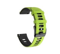 CFCMZTZPED Bracelet de sport en silicone for Garmin Venu 3 Forerunner 255 Music 55 245 645 Mesh Band for Vivoactive 4/Venu 2.(Lime green-Black,20mm)
