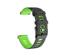 CFCMZTZPED Bracelet de sport en silicone for Garmin Venu 3 Forerunner 255 Music 55 245 645 Mesh Band for Vivoactive 4/Venu 2.(Black Green,22mm)