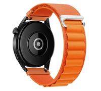 CFCMZTZPED Bracelet en nylon Loop for Samsung Watch 7 6 5 4/for Amazfit Active 2 Bracelet for Huawei Watch 4/GT5-4-3 Pro Band.(Orange,Width 20mm)