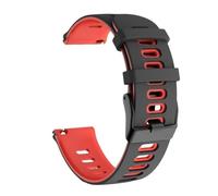 CFCMZTZPED Bracelet en silicone for Garmin Forerunner 255 265 245 165 for Garmin Venu 3 2 SQ Band(Black Red,22mm)