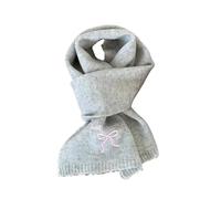 CFCMZTZPED Écharpe for nœud papillon for femme, idéale for l'hiver. Nouvelle écharpe tricotée brodée, protégeant le cou du froid et chaud(C)