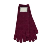 CFCMZTZPED Gants tricotés for femme, style décontracté, étiquette en tissu, polyvalents, chauds et d'hiver, couleur unie, 26,5 x 10 cm(Brown)