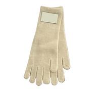 CFCMZTZPED Gants tricotés for femme, style décontracté, étiquette en tissu, polyvalents, chauds et d'hiver, couleur unie, 26,5 x 10 cm(WHITE)