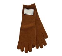 CFCMZTZPED Gants tricotés for femme, style décontracté, étiquette en tissu, polyvalents, chauds et d'hiver, couleur unie, 26,5 x 10 cm(GRAY)