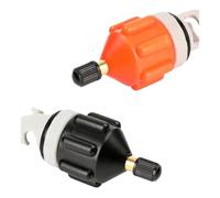 CFCMZTZPED Kit Adaptateur de Valve d'air Universel for Stand-up Paddle, Kayak et Bateau Gonflable - Connecteur Pompe Multifonctionnel(Black and Orange)