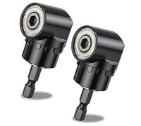 Cfcyhla Visseuse d'angle 105°, 2 forets à angle droit, visseuse d'angle 105 ° avec support magnétique 1/4", adaptateur pour le perçage de l'espace étroit