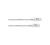 Cordial CFD3AA-SNOW - Câble MIDI 2x DIN 5 points 3 m blanc Blanc