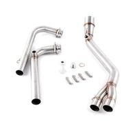 CFDEKOIB Moto Echappement Compatible avec Yamaha pour Tmax 500 530 XP500 2008-2016 Silencieux D'échappement Moto Système Complet Lien D'échappement Moto Tuyau Connexion