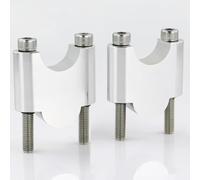 CFDEKOIB Pontet Guidon Compatible avec Suzuki pour V-Strom 250 pour DL1000 pour GN125 pour GN250 22 Mm 7/8" Pinces De Rehaussement De Guidon Adaptateur De Rehausseur De Barre De Moto(Silver,40mm)