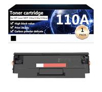 CFDFDA 110A Remplacement de Cartouche de Toner Compatible W1110A W1112A Travail à Haut Rendement (avec Puce) pour HP Laser MFP 136w 136a 136nw Imprimante, Facile à Installer,Black-S