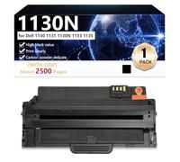 CFDFDA 1130N Cartouche de Toner Compatible pour Dell 1130, 1131, 1130N, 1133 et 1135 Imprimantes, Haute Capacité 2500 Pages, Impression Nette,Black-1 Pack