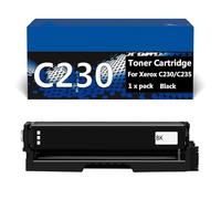 CFDFDA C230 Cartouche de Toner Compatible pour Xerox C230 C235 Imprimante, 3000/1500 Pages, Installation Facile,Black-3000pages