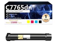 CFDFDA C7765dn Cartouche de Toner de Remplacement Compatible pour Dell C7765 C7765dn C7765dnf Imprimante (avec Puce) pour Écoles Banques et Bureaux,Black