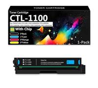 CFDFDA Cartouche de Toner CTL-1100 Compatible pour PANTUM CP1100 CM1100ADN CP1100DN CP1100DW CM1100DN CM1100DW CM1100ADW Imprimante, 3000 Pages,Cyan