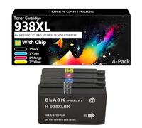 CFDFDA Cartouche d'encre de Remplacement pour HP 938XL Cartouche d'encre Compatible avec OFFICEJET Pro 9110B 9120 9130 9720 9730 Imprimante, Imprimante Accessoires,1 Set