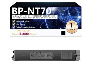 CFDFDA Cartouches de Toner de Rechange Compatibles BP-NT70 BPNT70 pour Sharp BP-50C26 BP- 50C31 50C36 BP- 50C45 BP-50C55 BP-50C65 BP-70C31 70C36 Imprimante, Impression Haute Définition,Black