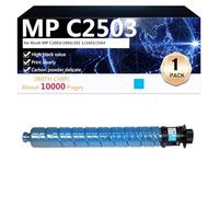 CFDFDA Compatible pour MP C2503 841925 841926 841927 841928 Cartouche de Toner de Remplacement pour Ricoh MP C2003 2004 2011 2503 2504 Imprimante, 2 Spécifications,Cyan-H