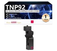 CFDFDA Haute Capacité TNP92 Cartouche de Toner de Remplacement pour Konica Minolta bizhub C3120i C3100i Imprimantes, Transparentes et Durables,Magenta-1 Pack