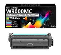 CFDFDA Haute Capacité W9000MC Cartouche de Toner Compatible pour HP Color LaserJet Managed E65150dn E65160dn E65050dn E65060dn Imprimante, Profitez d'une Impression Haute Définition,Black