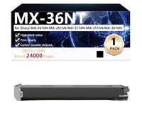 CFDFDA MX-36NT Cartouche de Toner Compatible pour Sharp MX-2610N MX-2615N MX-3110N MX-3115N MX-3610N Imprimantes, Haute Capacité 24000 Pages, Impression Haute Définition,Black-1 Pack