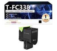 CFDFDA T-FC338 Cartouche de Toner Compatible avec Toshiba E-STUDI0 338CS 388CS 388CP Imprimantes, Haute Capacité 9000 Pages, Impression Haute Définition,Black-1 Pack