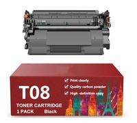 CFDFDA T08 Remplacement des Cartouches de Toner par Puce pour Canon i-SENSYS X 1238i 1238iF 1238P 1238R Imprimante, 11000 Pages (1 Pack),Black