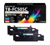 CFDFDA TB-FC505C Rendement de la Boîte de Toner Usagé Compatible pour Toshiba E-Studio 2055c 2555c 3055c 3555c 4555c 5055c 2505AC 2515AC 3005AC 3015AC 3505AC Imprimantes,2*Black