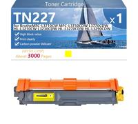 CFDFDA TN227 Cartouche de Toner Compatible pour BrotheMFC-L3710CW MFC-L3750CDW L3770CDW HL-L3210CW L3230CDW Imprimantes, Haute Capacité 3000 Pages, Impression Haute Définition,Yellow-1 Pack