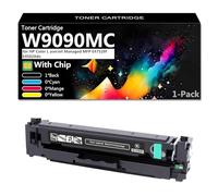 CFDFDA W9090MC Cartouche de Toner Compatible Multifonction pour HP Color Laserjet Managed E47528f E45028dn Imprimante, Installation Facile, 8600 Pages,Black